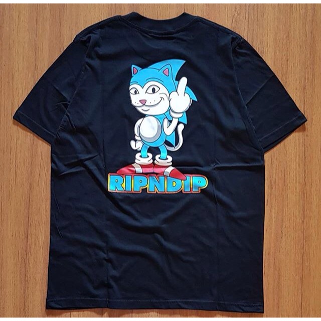 Kaos rip n dip x sonic ripndip tee bukan ori lebih bagus viral terjangkau bos