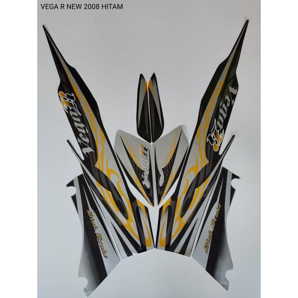 STRIPING VEGA R NEW 2008 HITAM
