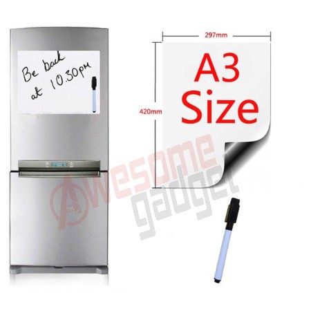 A3 Magnetic Refrigerator Kertas Magnet Kulkas Magnet Sheet