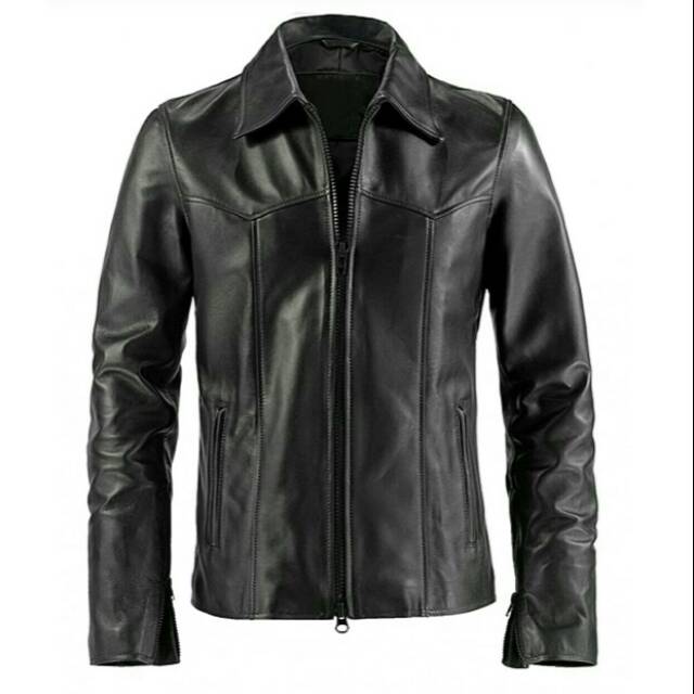 Jaket Kulit Asli Domba Super model kerah