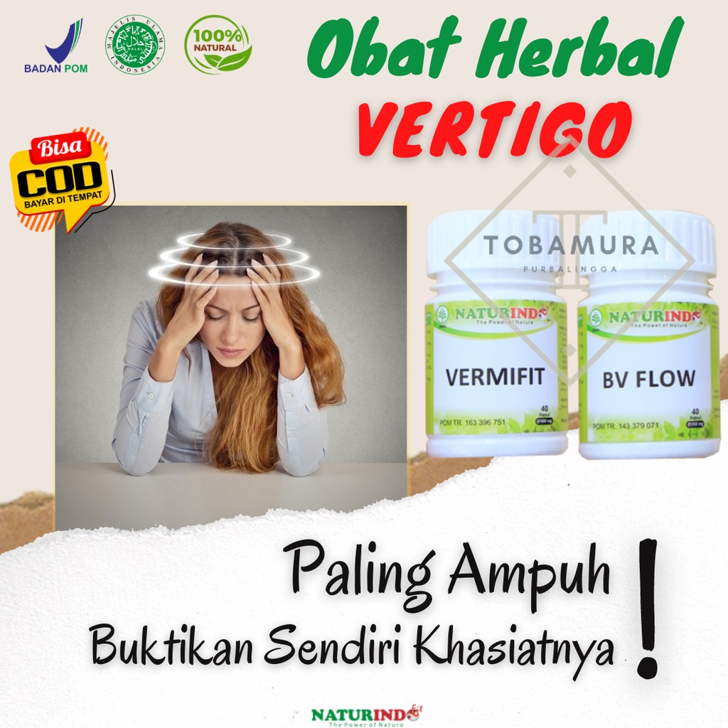 Obat Vertigo Pailing Ampuh Pusing Menaun Pandangan Berputar Mual Sakit Kepala Menahun Herbal Naturin Shopee Indonesia