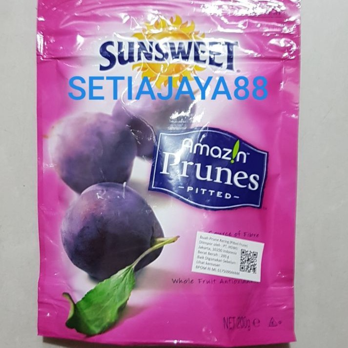 

SUNSWEET PRUNES 200 GRAM/AMAZIN PRUNES BUAH PLUM KERING 200 GRAM