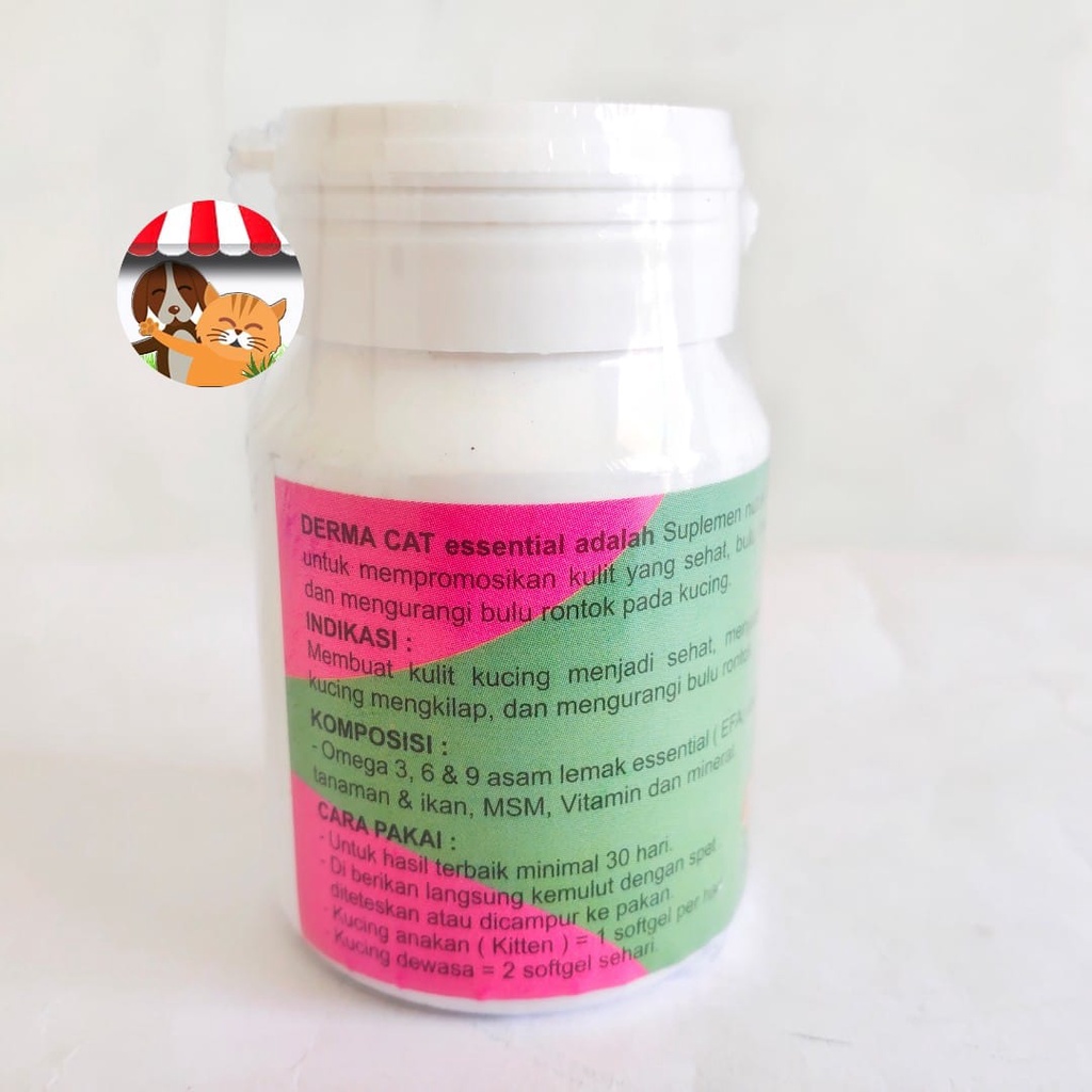 DERMA Cat - Vitamin Kulit dan Bulu Kucing Anti Rontok Bulu Mengkilap