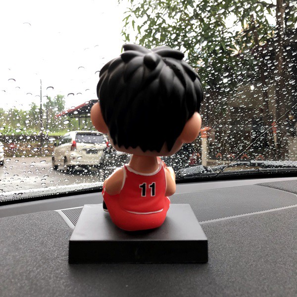 Boneka Figure Miniatur Pajangan Mobil Stand SLAM DUNK no.11 KAEDE RUKAWA Goyang Kepala Shacking Head