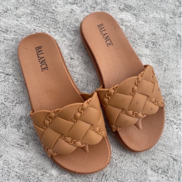 Sandal Slip Anyam Mote Jelly 956