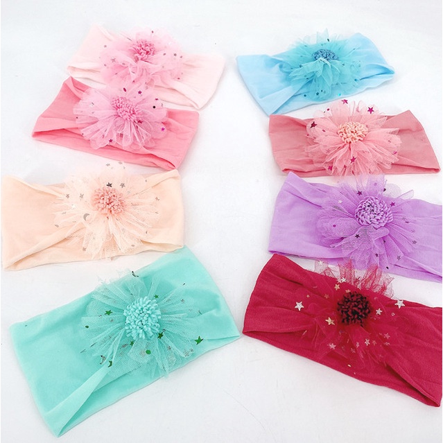 Bando Bandana Bayi Baby Newborn / Headband Turban Korea Nilon Syana