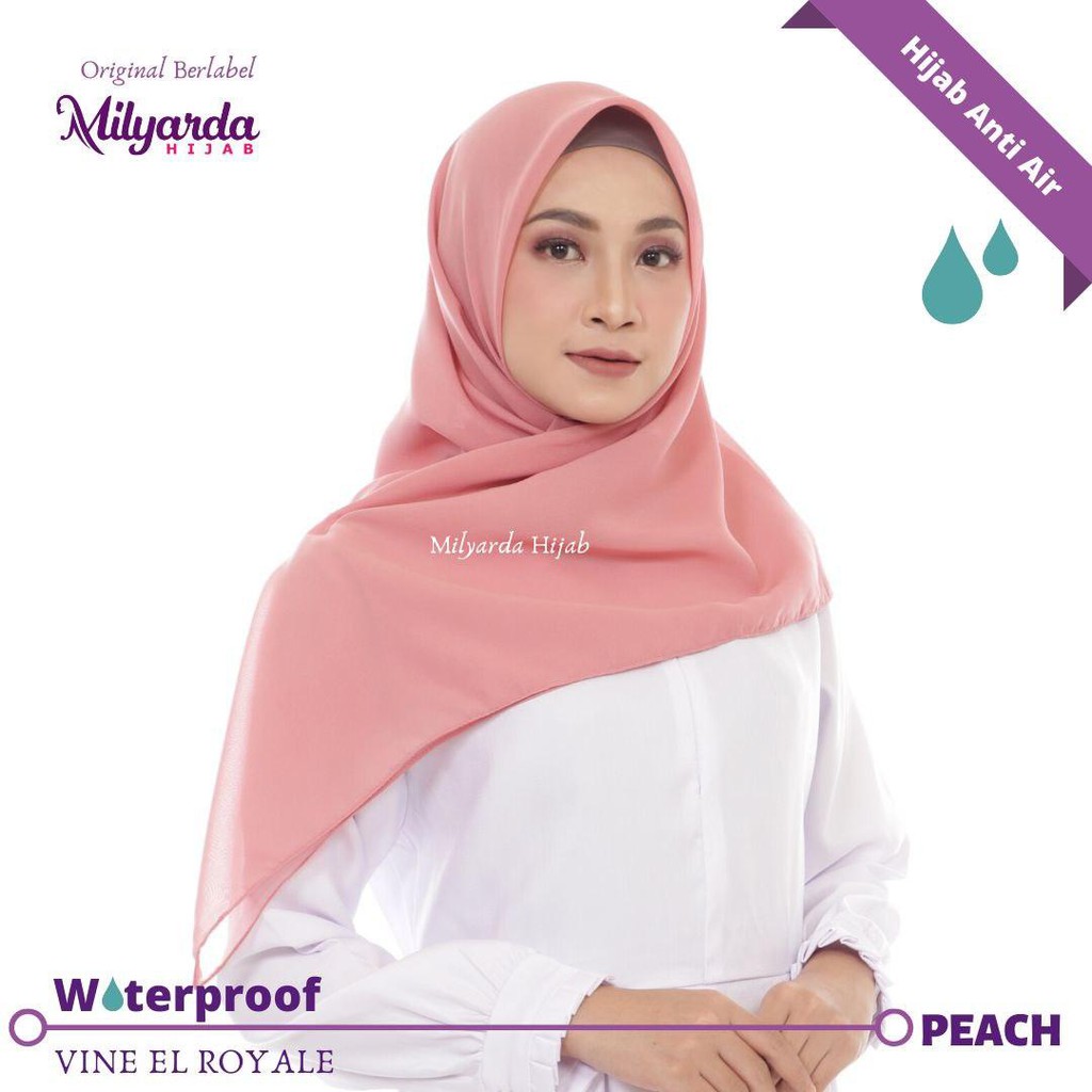 Jilbab Segiempat Anti Air Vine El Royal by Milyarda Hijab