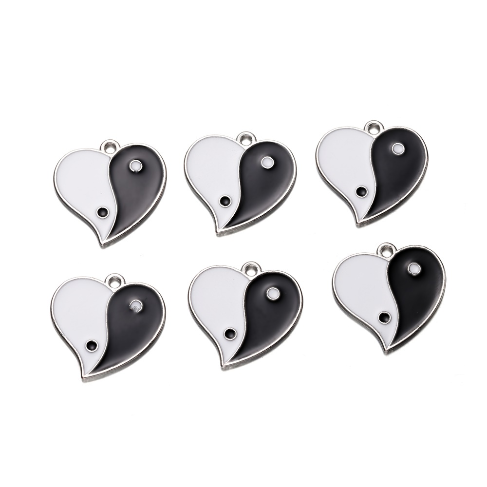 5pcs Charms Berwarna Bahan Alloy Untuk Kalung / Gelang / Gantungan Kunci