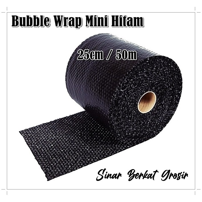 

Bubble Wrap Hitam Mini Tebal / Bubble Wrap Hitam Roll Mini 25cm