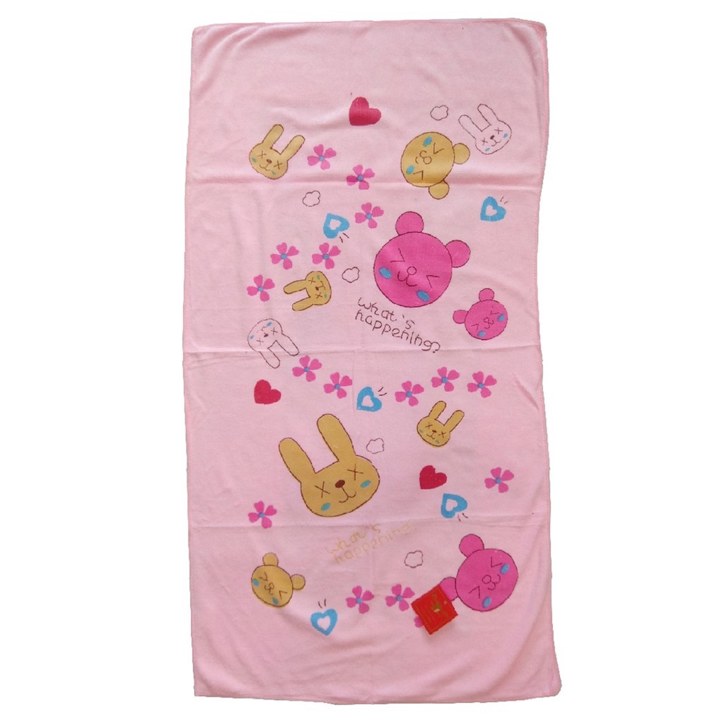 HANDUK MANDI BESAR BAYI ANAK DRAGONFLY UKURAN 70X140CM / KAIN MICROFIBER LEMBUT HALUS