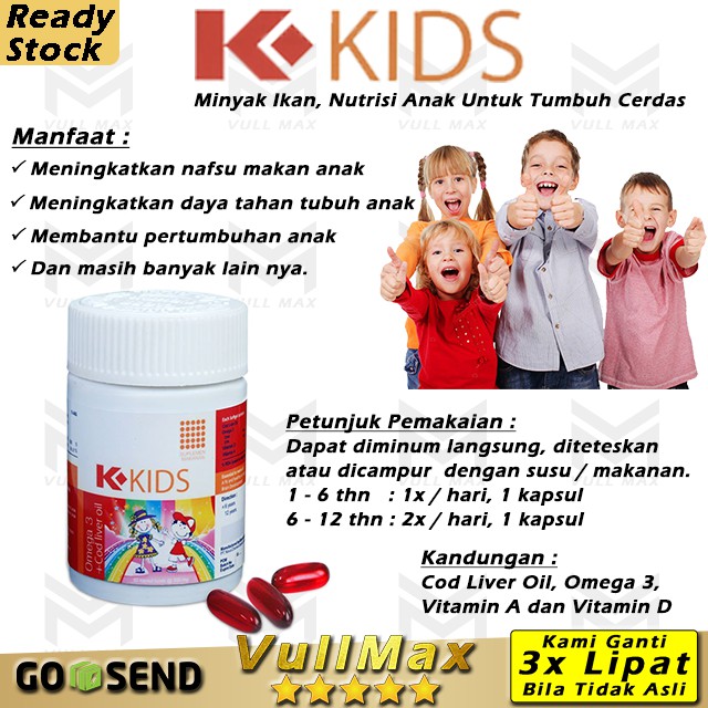 Minyak Ikan Untuk Anak Omega K Kids Vitamin Untuk Pertumbuhan Anak Shopee Indonesia