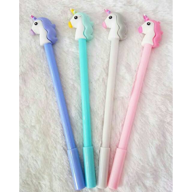 

Pulpen Gel Kepala Karet Fancy (Unicorn/Garfield/Piyo/Pinguin/Doraemon/Tsumtsum/Flamingo)