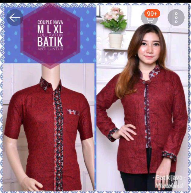 Batik Grosir Mrh Baju Batik Couple Batik Seragam Modern Pekalongan