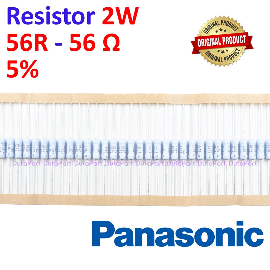 Resistor 56 Ohm 2 Watt 5% ORIGINAL PANASONIC 2W 56R HIGH QUALITY