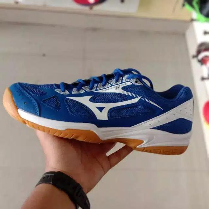 mantul habis badminton Sepatu Mizuno ORI BNIB Cyclone Speed 2 Black Blue Badminton Jogging