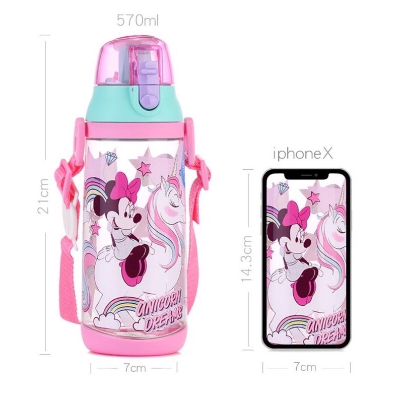 DISNEY Botol Minum Anak Unik /  ORIGINAL Disney water bottle Elsa Mickey donald Cars / Botol Minum Anak disney-2