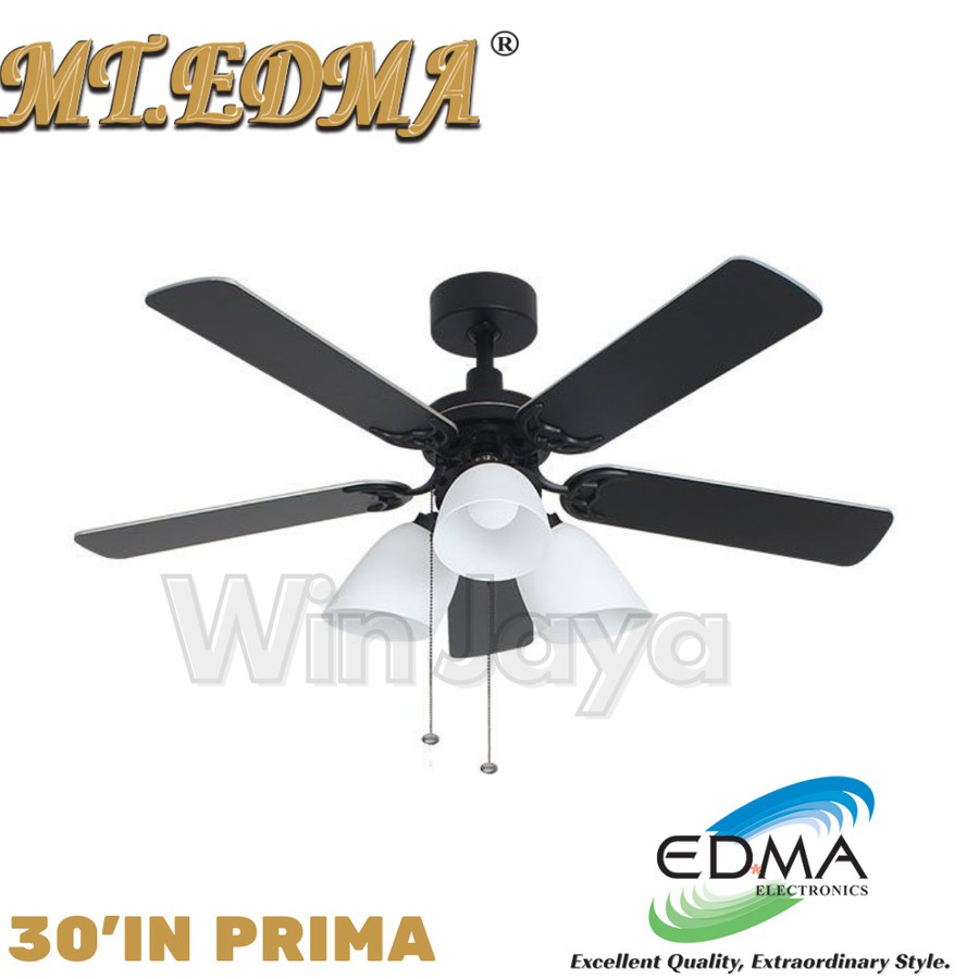 MT EDMA PRIMA 30 INCH KIPAS ANGIN BALING GANTUNG DENGAN LAMPU HIAS