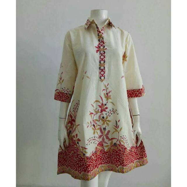 Tunik Cibulan Fit Jumbo XXL Ld 120 - Atasan Big Size - Atasan Batik - Batik Wanita - Jumbo Big Size