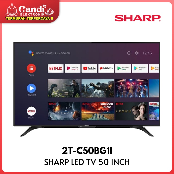 TV SHARP 2T-C50BG1i 50 INCH  ANDROID SMART TV FULL HD C50BG1i  C50BG