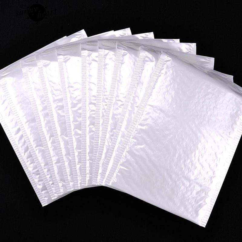 1pc White Shockproof Waterproof  Pearlescent Film Bubble Bags for Clothing，Logistics Express，Jewelry，Envelopes