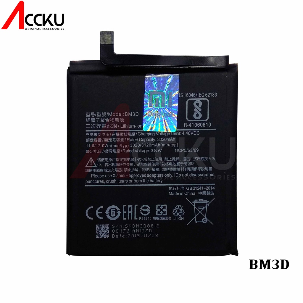 BATERAI XIAOMI 8SE BATTERY XIAOMI BM3D BATTERY XIAOMI Mi8 SE BATTERY BM3D ORIGINAL