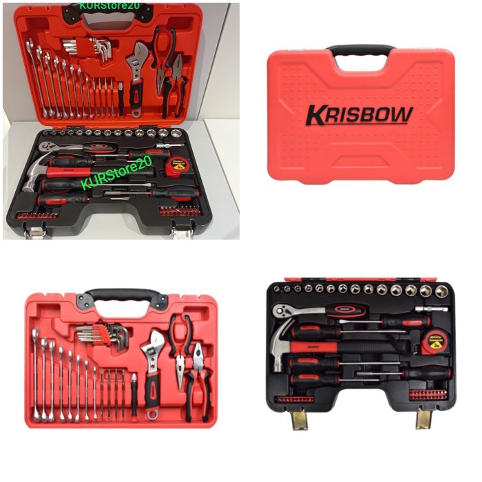 Mekanik Tool kit set 78pc / ORIGINAL KRISBOW set perkakas mekanik 78pc