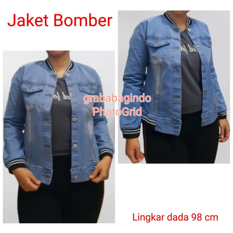 BIGSIZEPANTS - JAKET JEANS STRECH / JAKET JEANS GAUL / JAKET JEANS KEREN