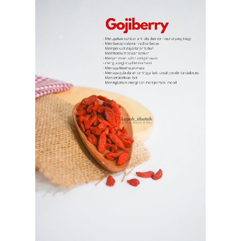 

Dried Gojiberry / Goji berry / Kichi 50gr