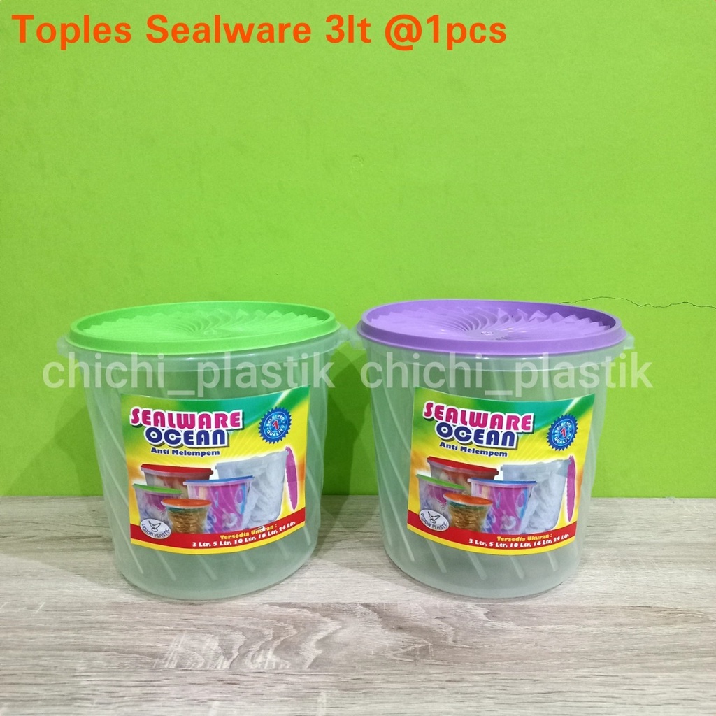 1PCS Toples sealware 3lt toples krupuk jajan peyek