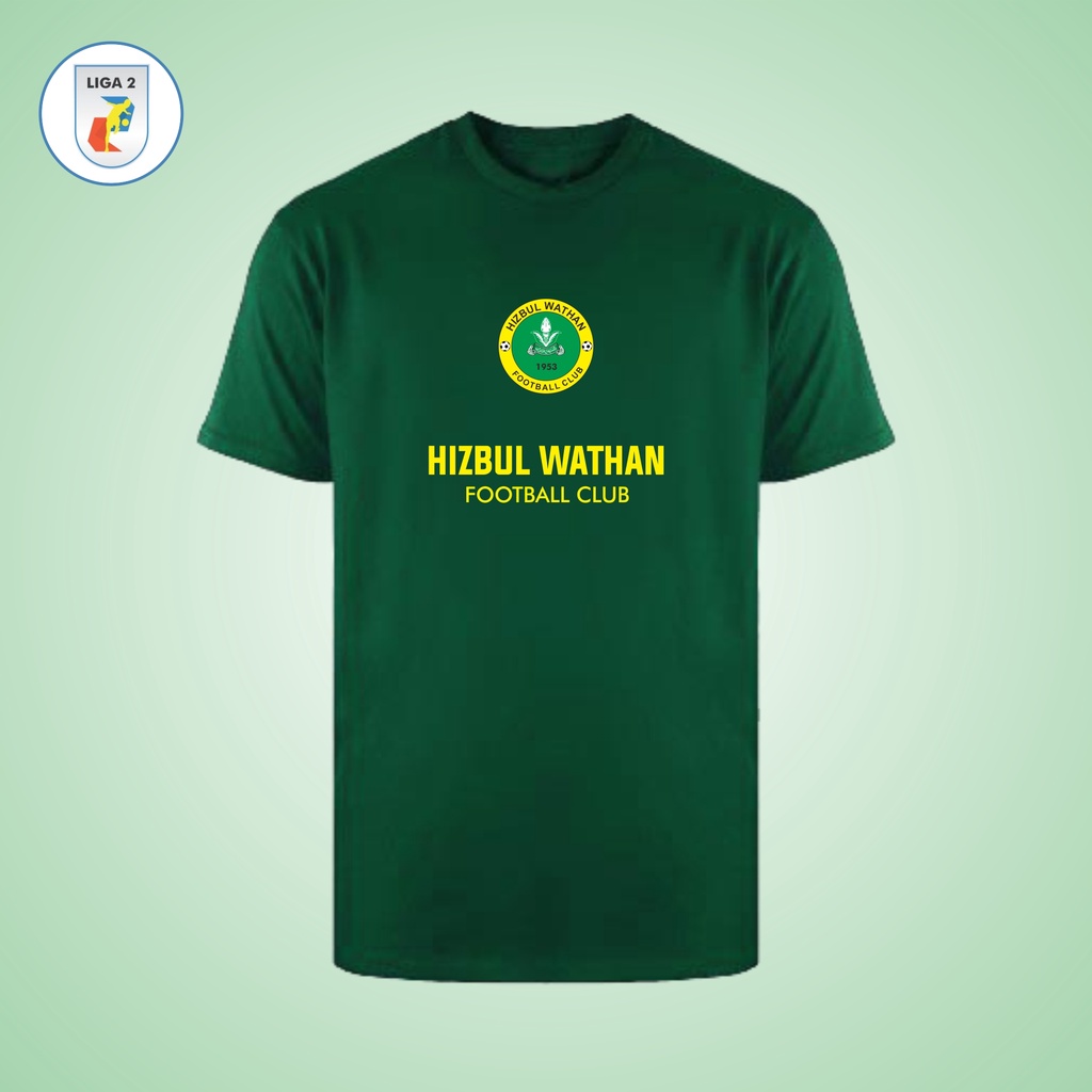 Kaos Distro Fans Hizbul Wathan FC, Oblong katun Combat 30s Liga 2 Indonesia