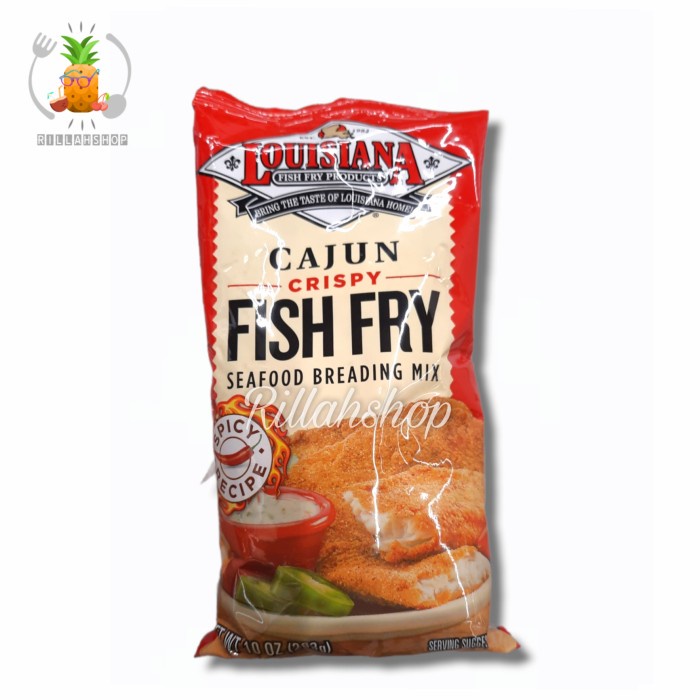 

Lousiana Cajun Crispy Fish Fry | Seafood Breading Mix | Tepung (283g)
