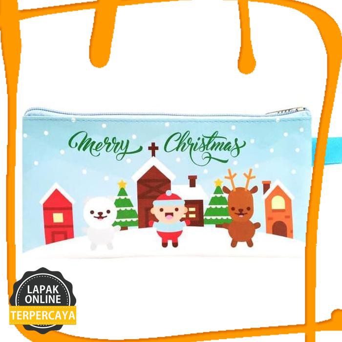 

New Arrival Christmas Case Trio Little Kids Tempat Pensil Souvenir Gereja Natal Jaminan Mutu