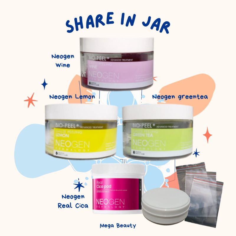 (Share in Jar) Neogen Bio Peel Gauze Peeling Lemon Wine Green Tea |Real Cica Pad