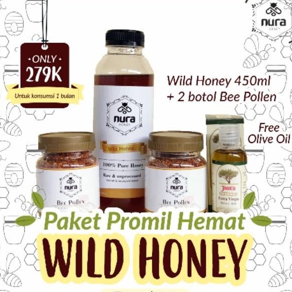 

PAKET PROMIL HEMAT FREE OLIVE OIL (WILD HONEY) madu kesuburan / Madu Asli Murni Mentah