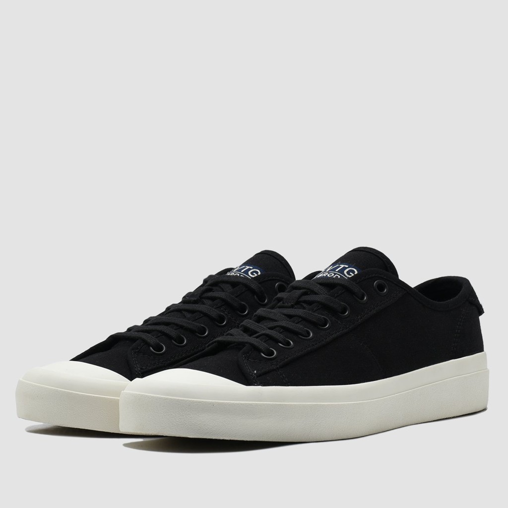 Sepatu Brodo Vintage V2 Low (Mocha/Navy/Fullblack/Teracota/Natural White/Black White/Camel/Olive)-Black White