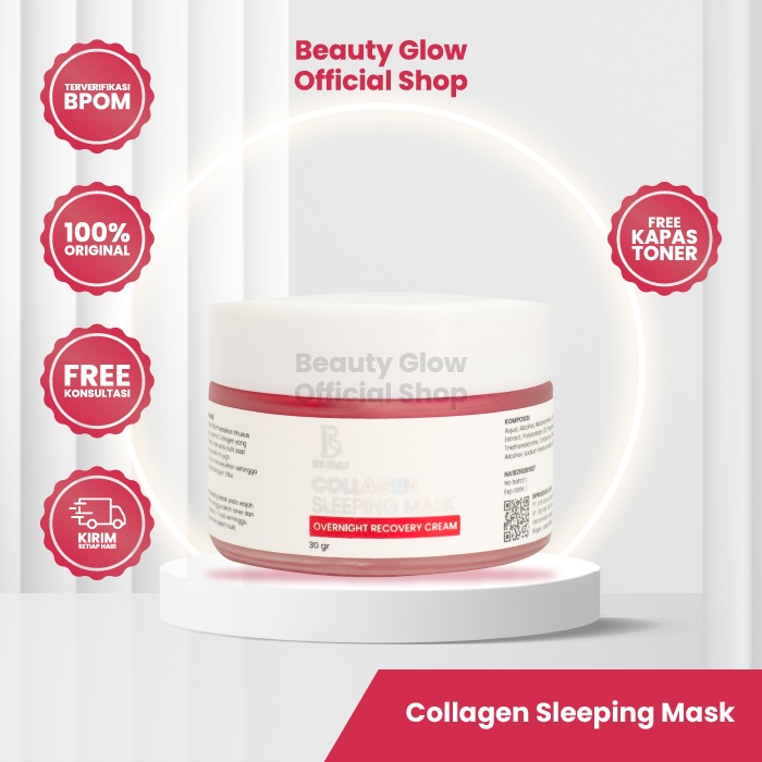 Collagen Sleeping Mask BG Skin Masker Glowing