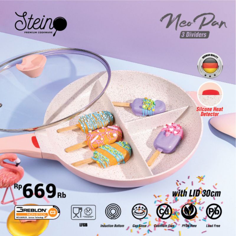 Steincookware NeoPan Panci 3 sekat