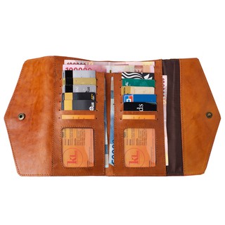 Kenes Leather Dompet Wanita Kulit Asli Envelope Nabati 