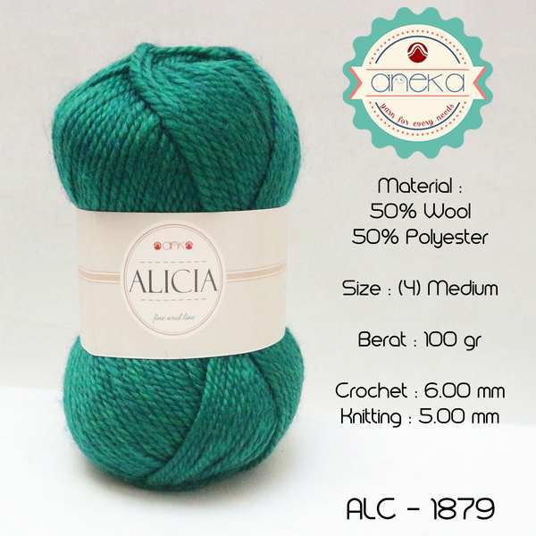 Benang Rajut Wool Alicia Yarn - 1879