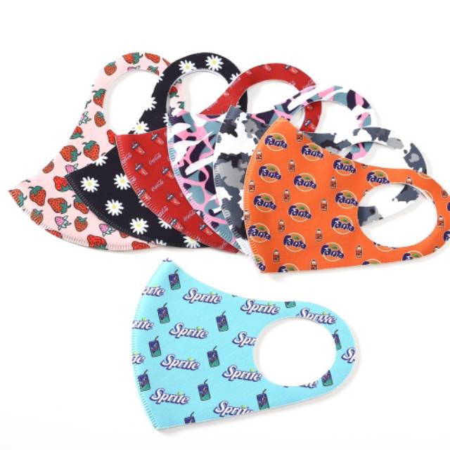 Masker scuba import motif