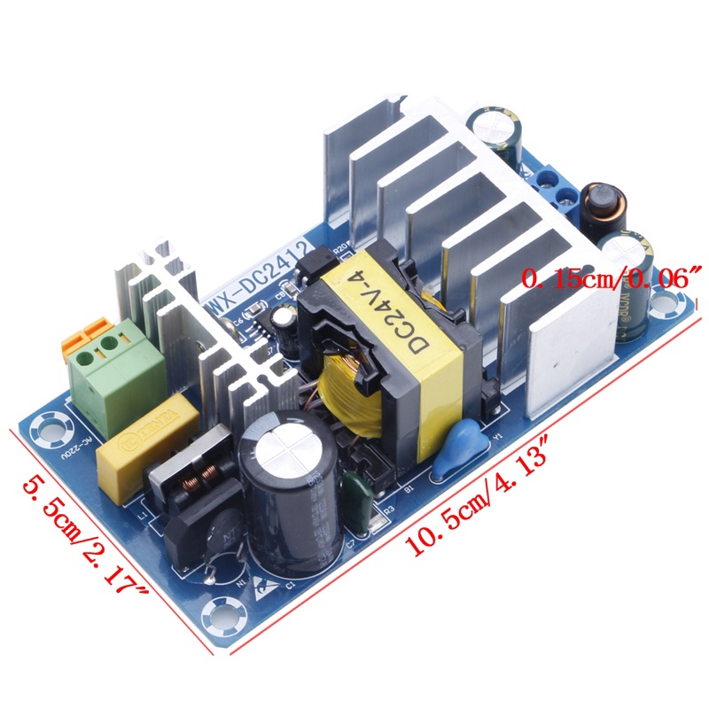 {LUCKID}AC110v 220v to DC 24V 6A AC-DC Switching Power Supply Board Module