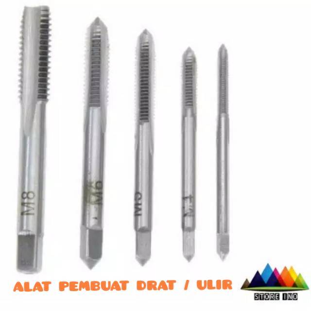 Alat pembuat drat ulir  M3 M4  M5 M6 M8 5pcs Shopee Indonesia