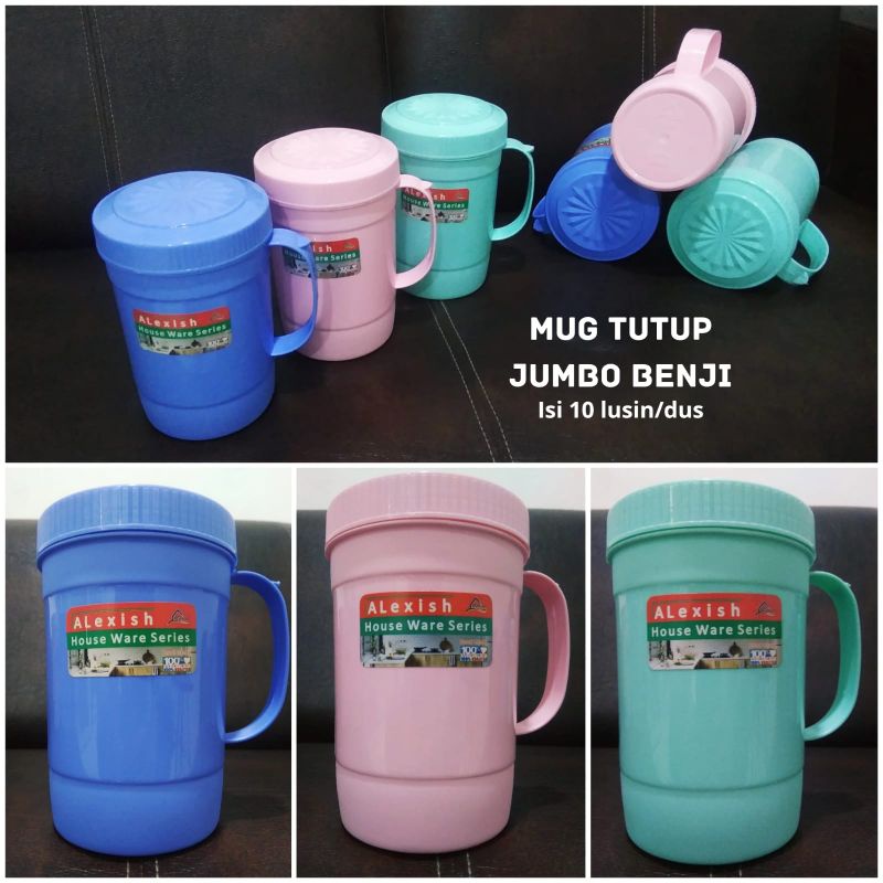 mug plastik benji/mug jumbo/mug excelso