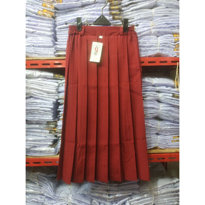 Rok SD Lipat Keliling (Rempel) Bahan Sanwos/ Twist