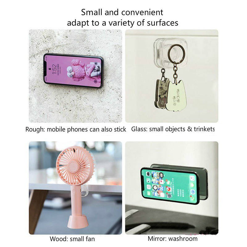 Nano-silicone Universal Mobile Phone Sticker Black Technology Multi-function Vehicle Mobile Phone Lazy Holder Repeated Use to Increase Thickening Handy Sticker