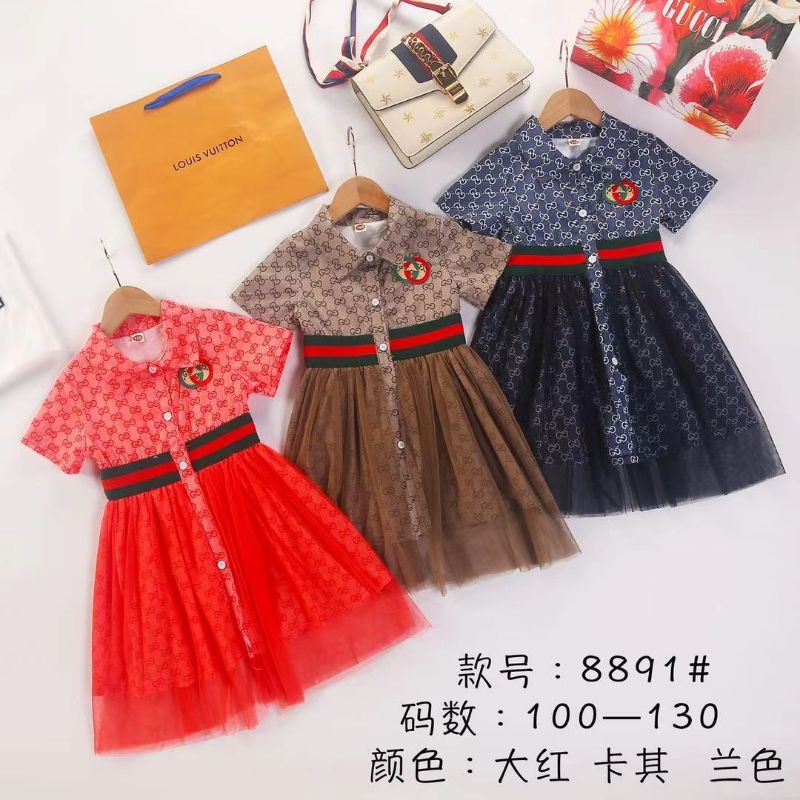 DRESS GUCCI ANAK IMPORT PREMIUM DRESS ANAK MEWAH BAJU ANAK PEREMPUAN GAUN ANAK CANTIK DRESS MEWAH TI