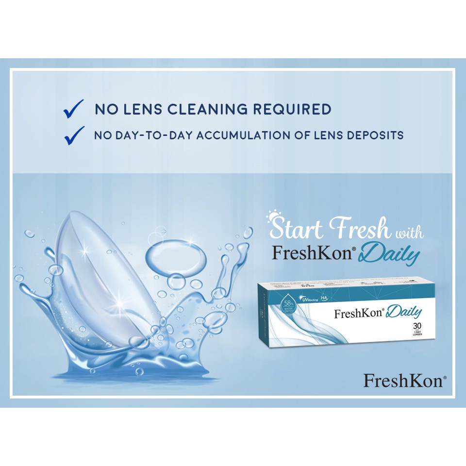 Freshkon Daily Clear 30pcs Softlens bening