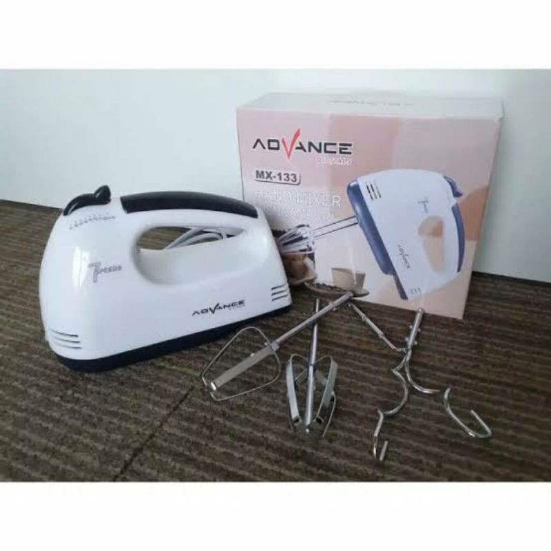 Hand Mixer super advance, Pengaduk 7 Kecepatan Otomatis - Free 4 Buah Alat Pengocok / Mixer