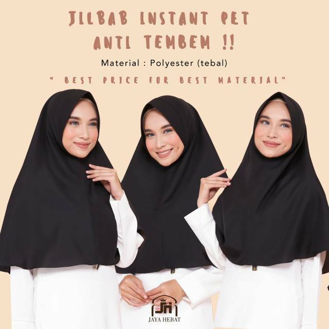 HIJAB KERUDUNG JILBAB INSTAN KHIMAR PET ANTEM SYARI TERBARU ASBULAT