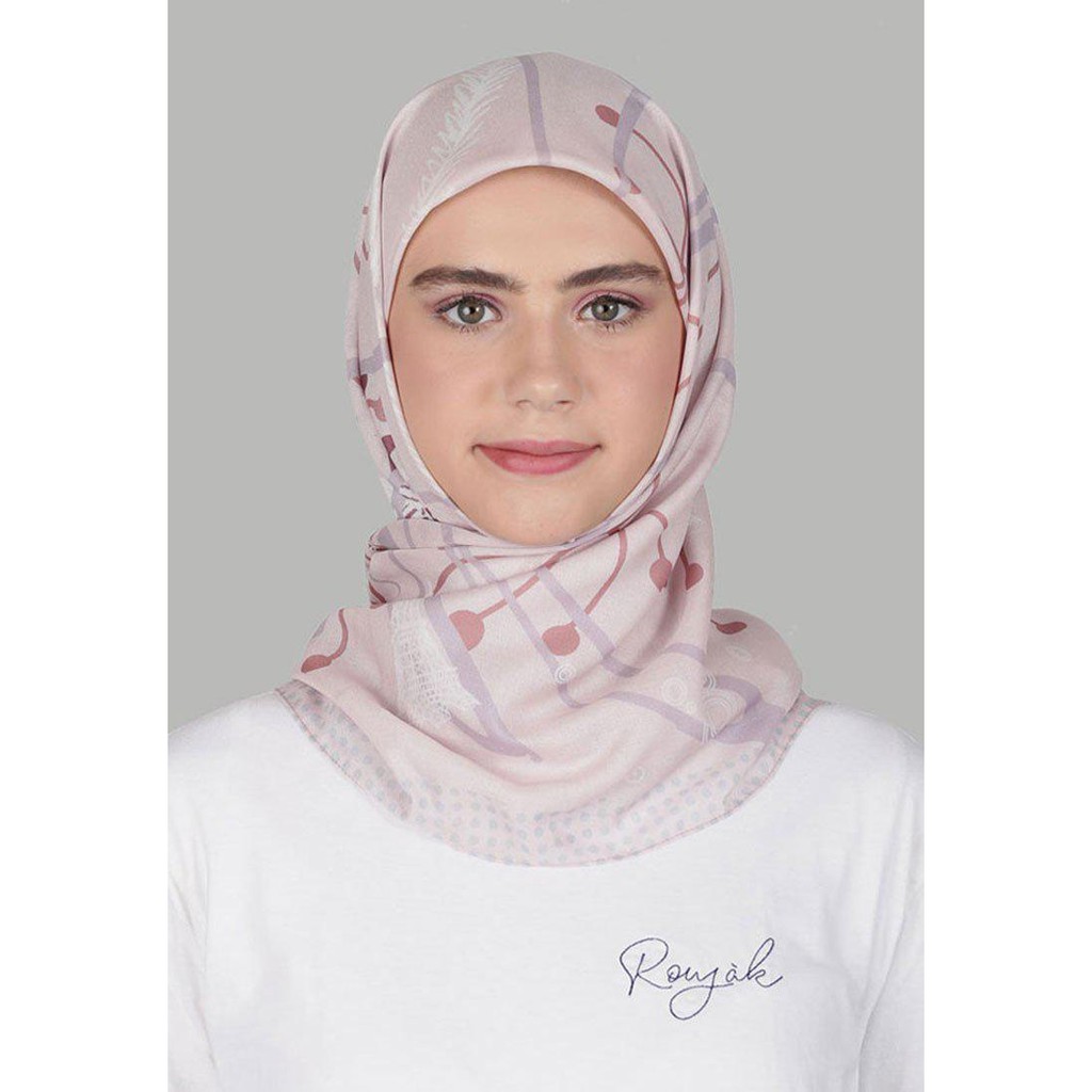 Jual La Seine Voal Square Le Hijab Rose blanc Shopee Indonesia
